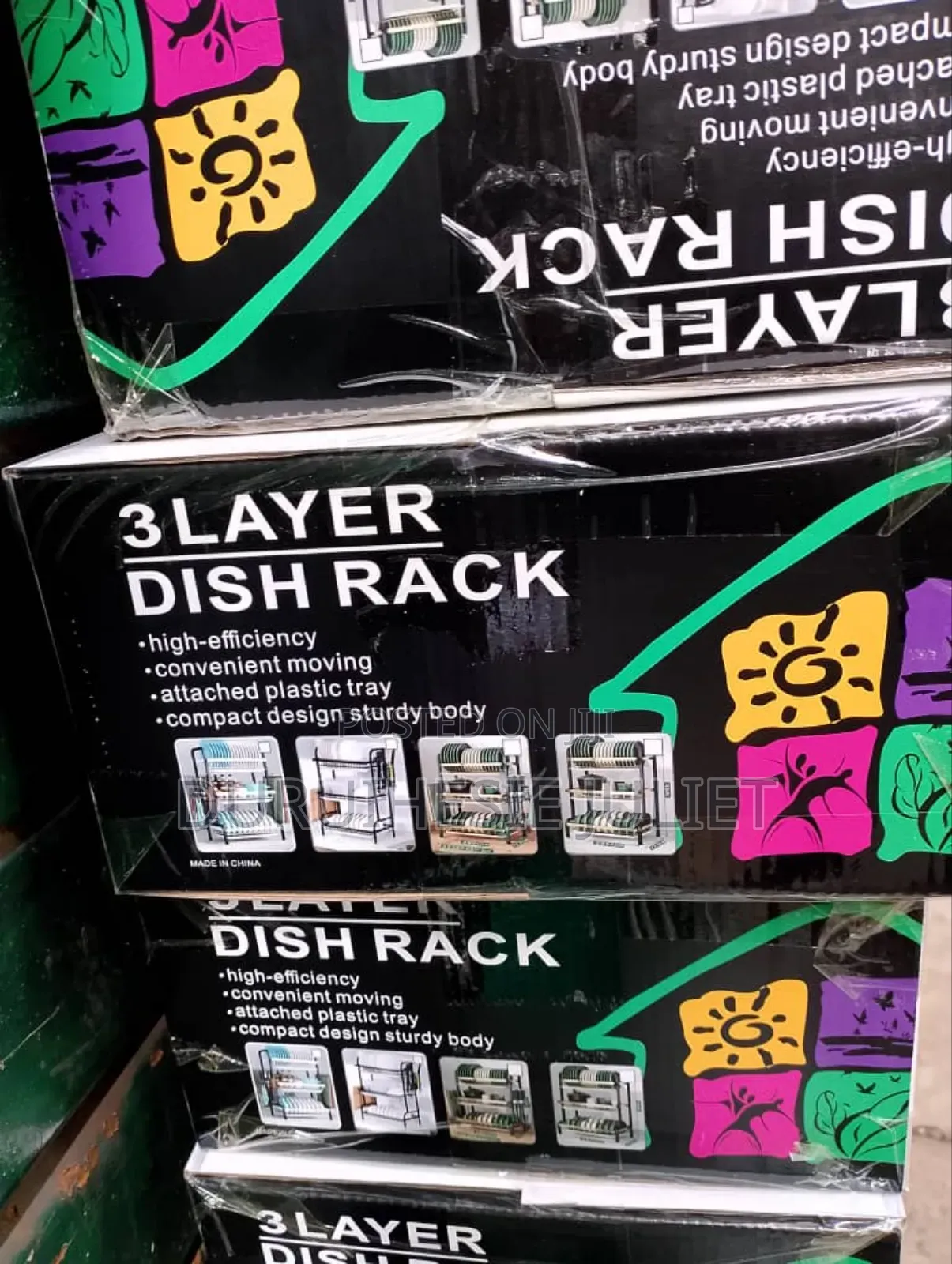 Quality 3 Layers Dish Rack