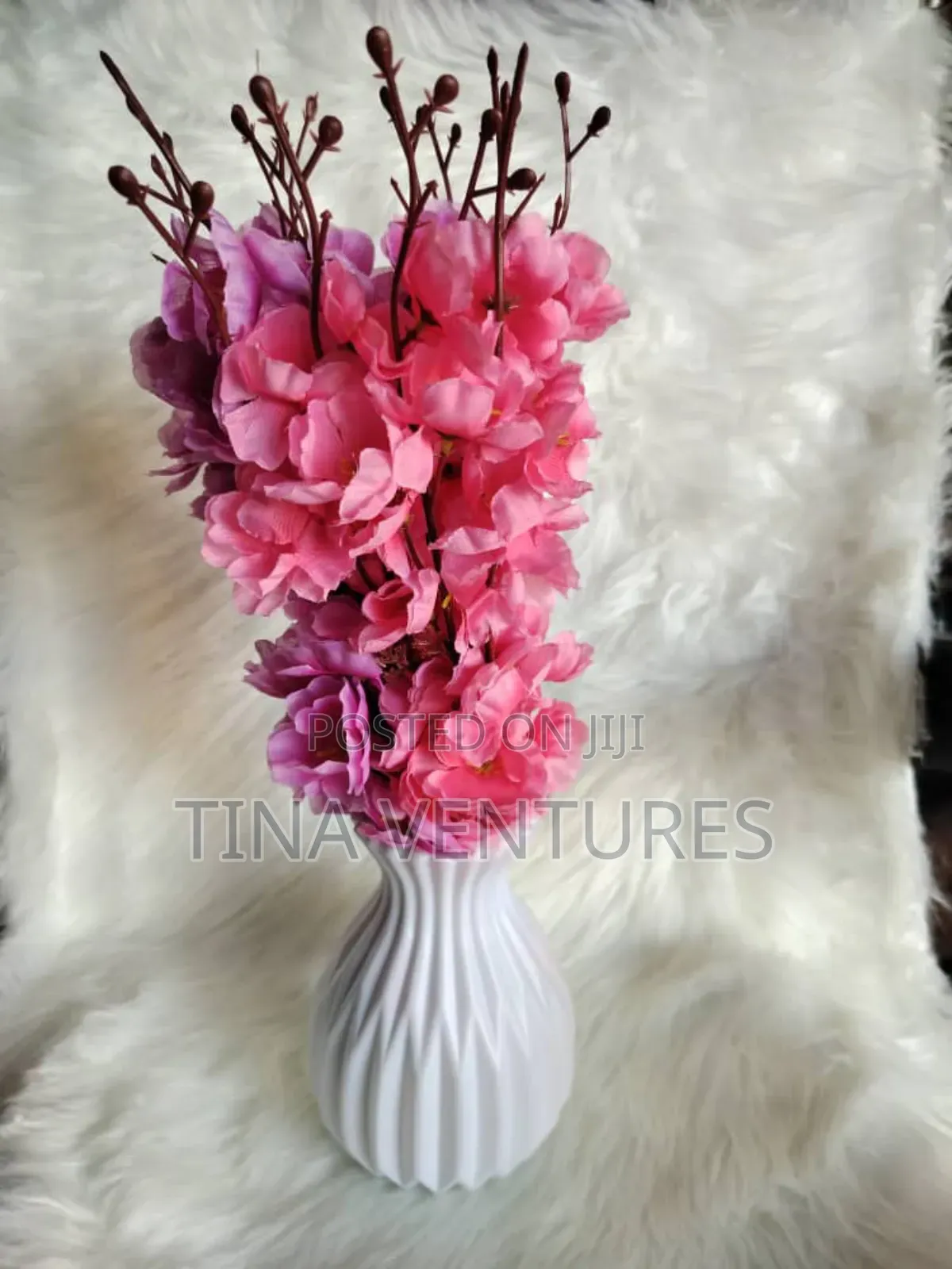 Artificial Flower and Pot Set ( Fine Quality)