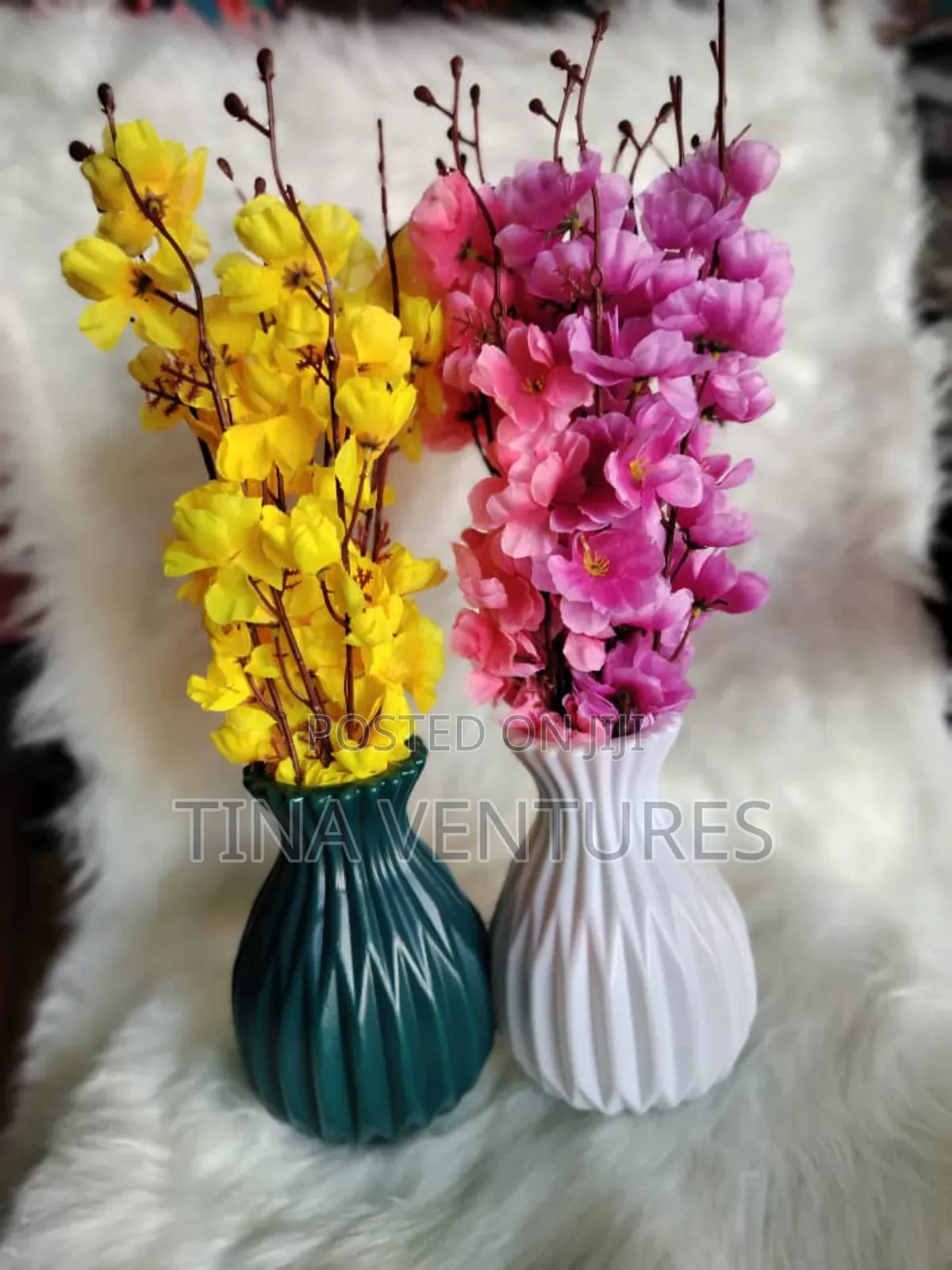 Artificial Flower and Pot Set ( Fine Quality)