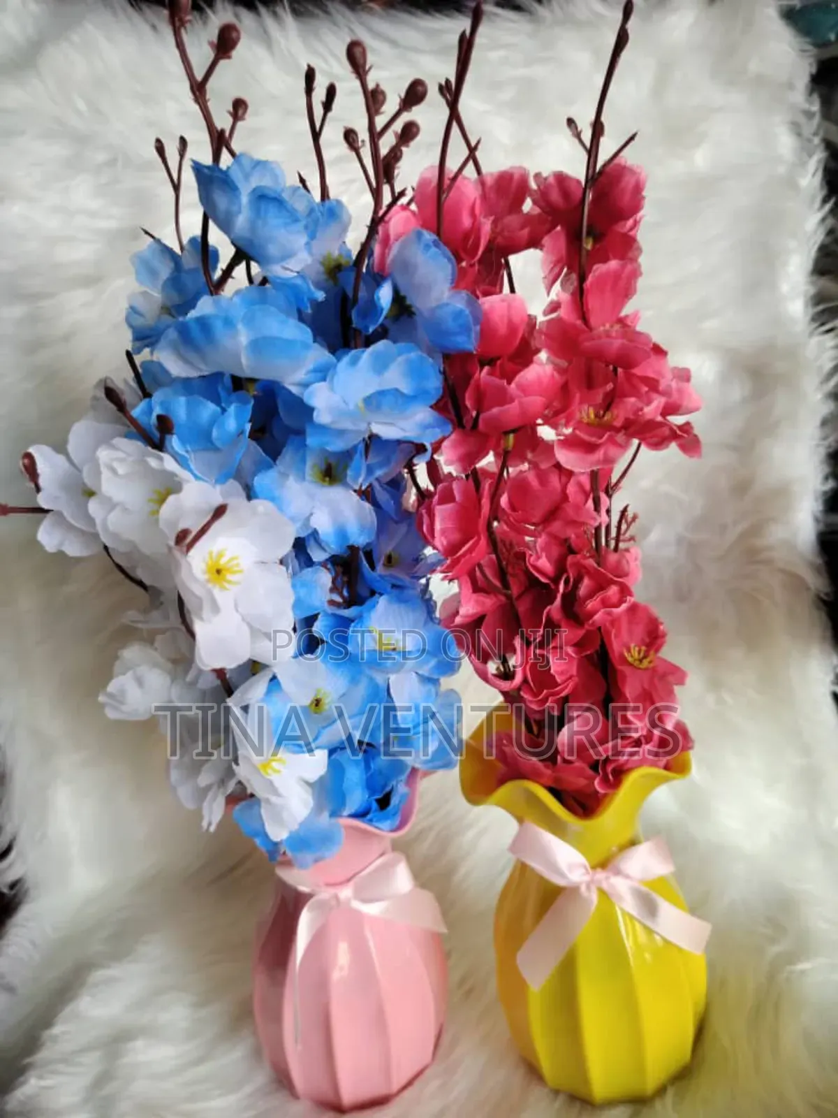 Artificial Flower and Pot Set ( Fine Quality)