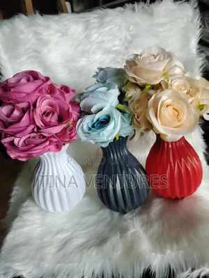 Artificial Flower and Pot Set ( Fine Quality)