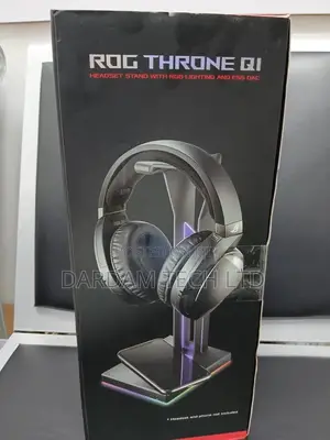 Asus Rog Throne Qi Headset Stand With Rog Lightning And E55 Dac