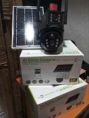 Double Len Solar CCTV Camera