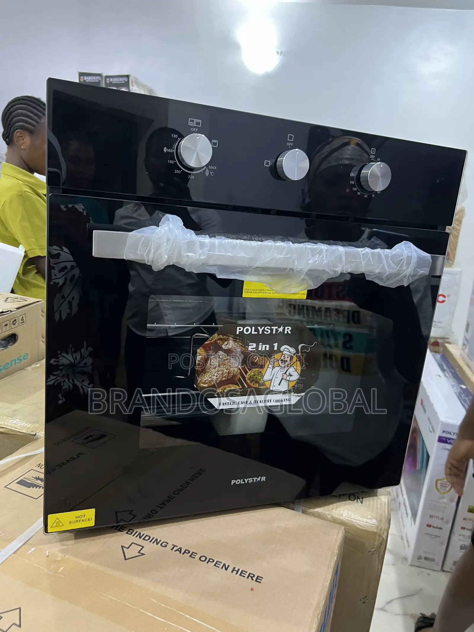 Polystar Pv-Eg271bb Robust 60cm Built-in Oven Dual System