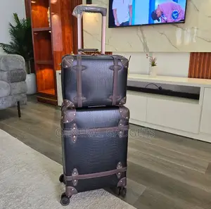 Luxury Vintage Leather Luggage Set