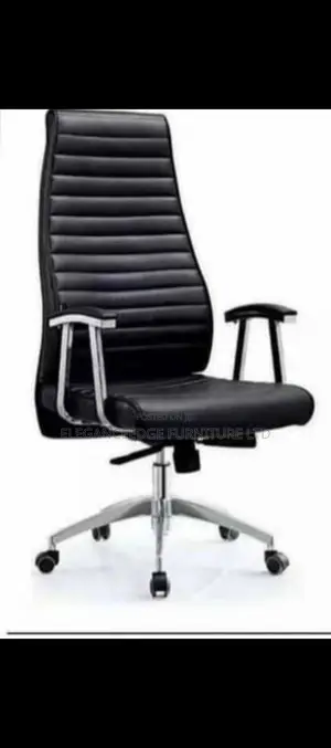 Black Leather Ergonomic Executive Director Office Chair