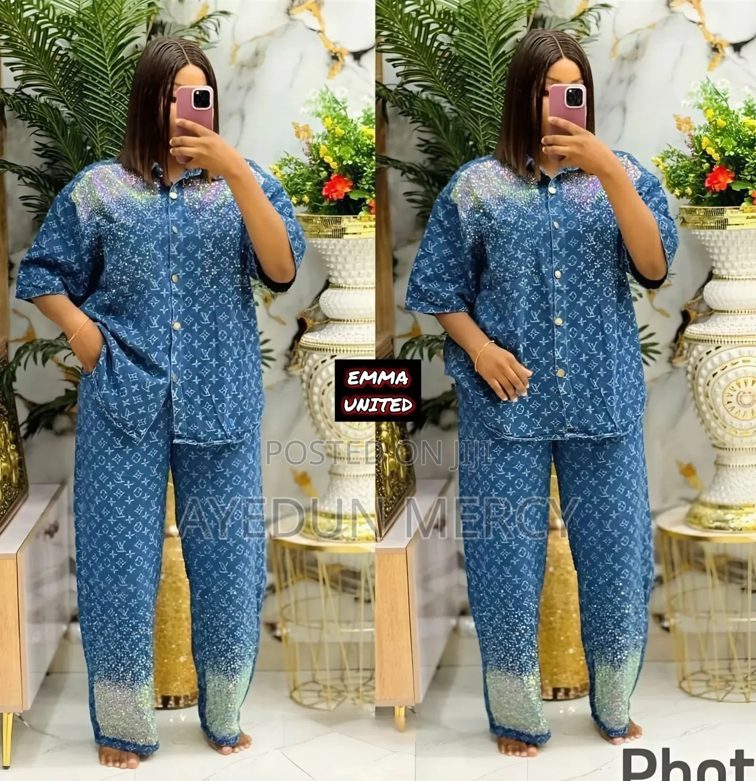 2pcs Denim Jean