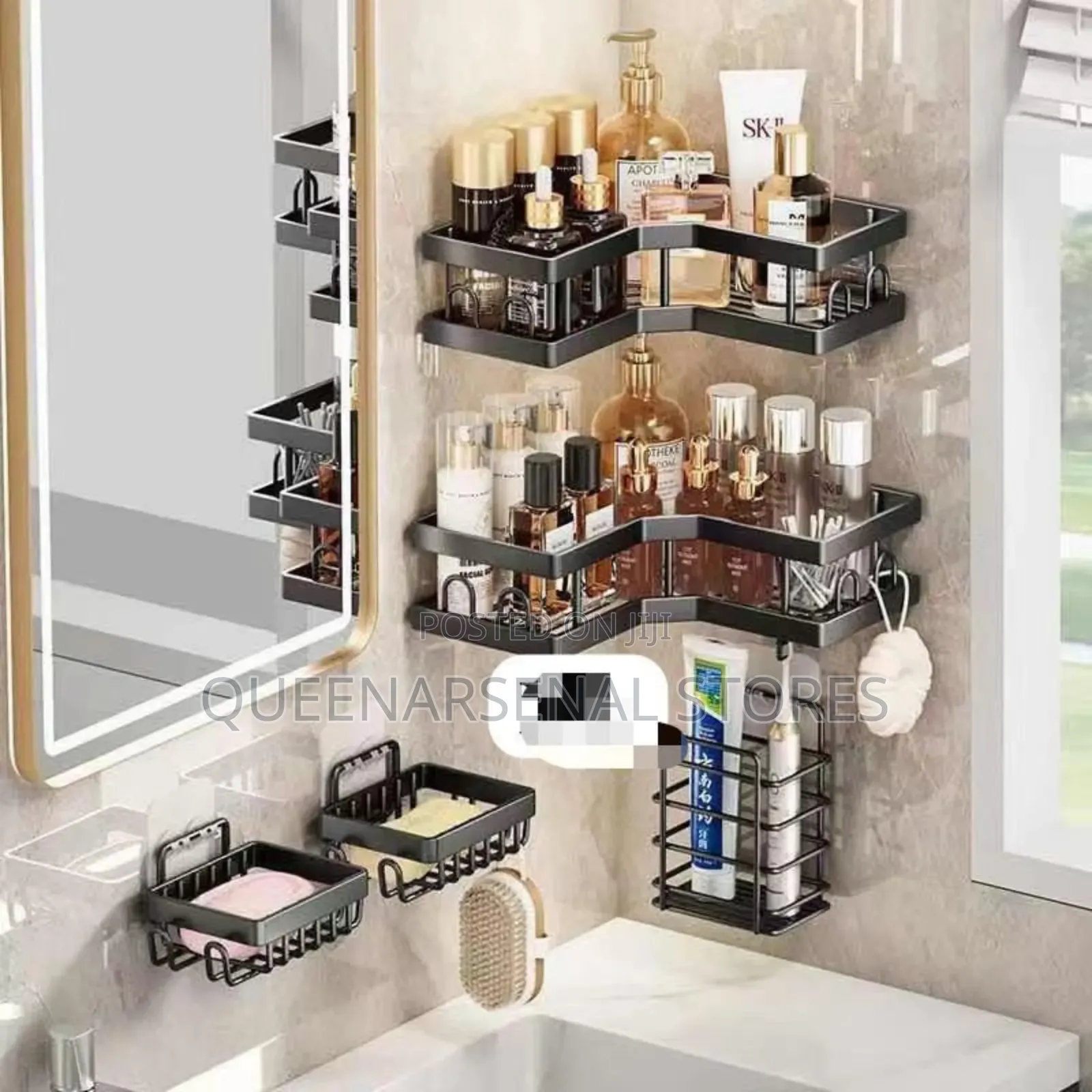 5pcs Corner Shower Caddy