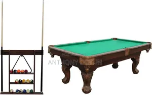 7.5fit' Billiard Pool Table With Cue Rack and Accessories