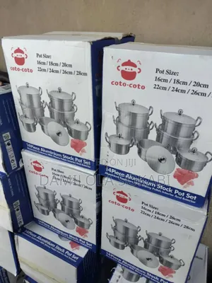 7 Set Aluminium Stock Pot