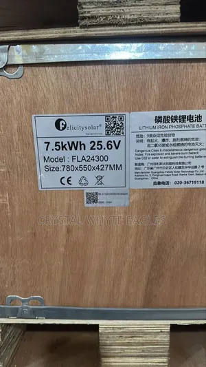 7.5kwh 25.6v Felicity Lithum Iron Phosphate Battery