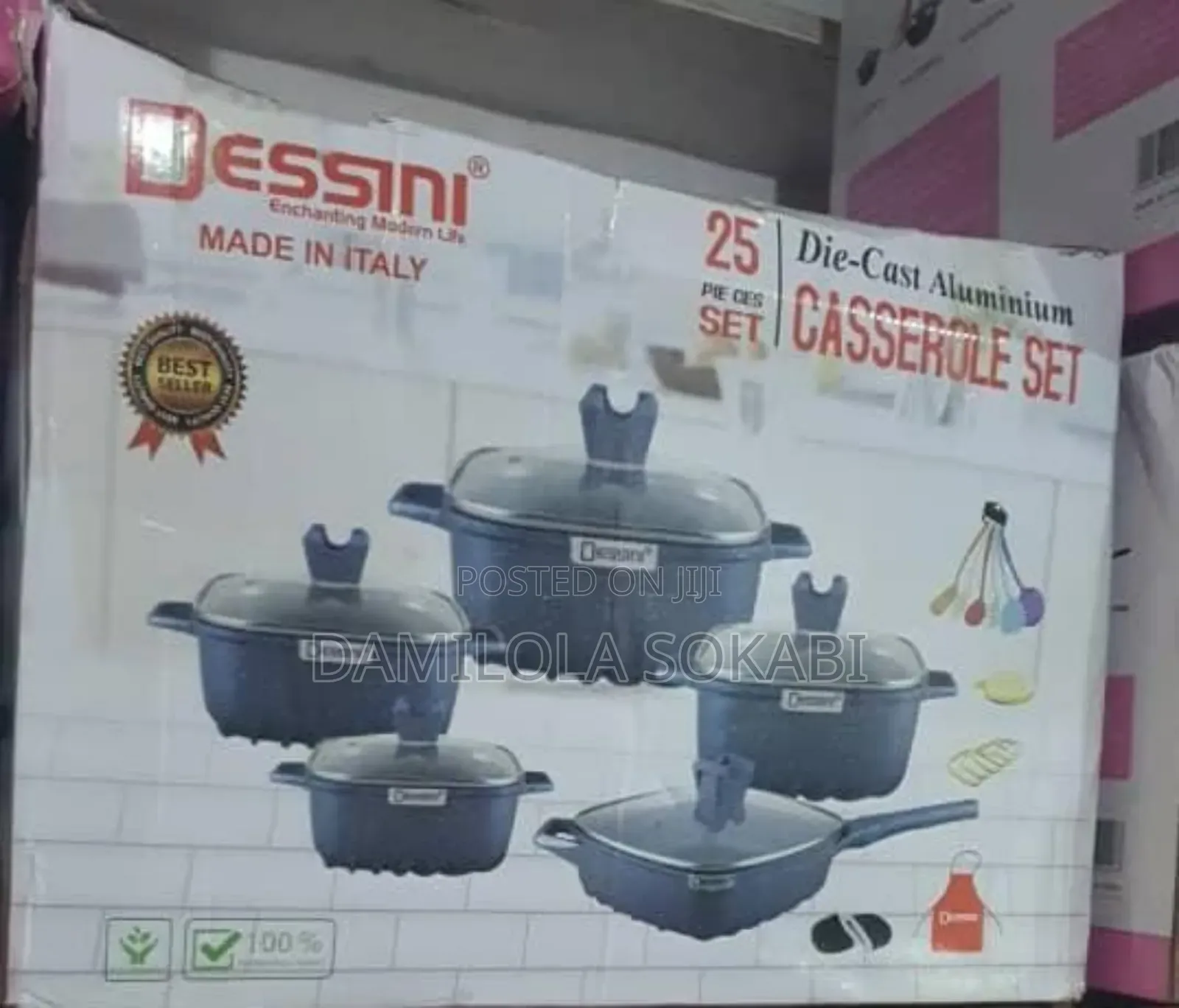 25psc Die Cast Granite Pot