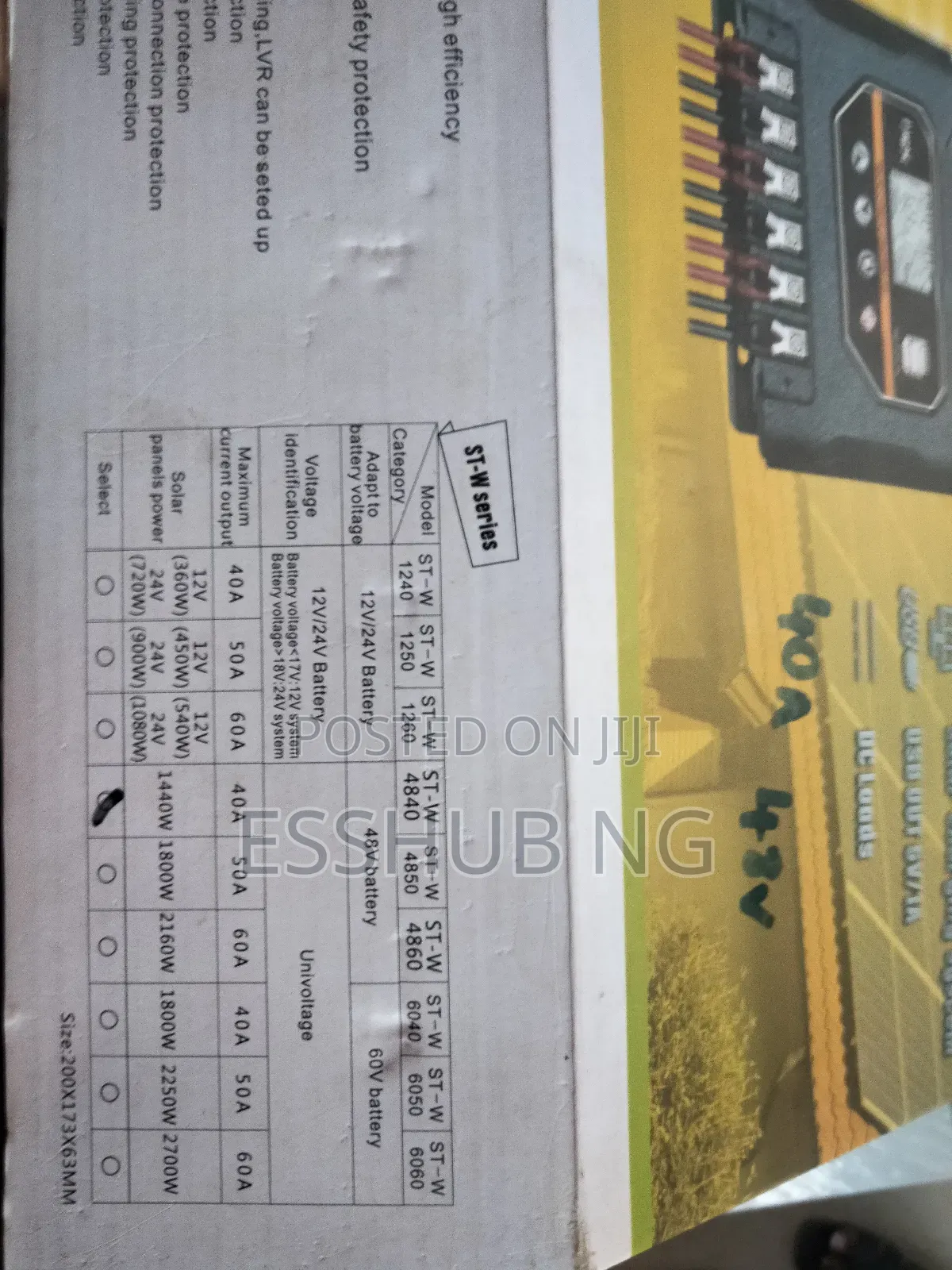 48v Charge Controller 40a Suoer