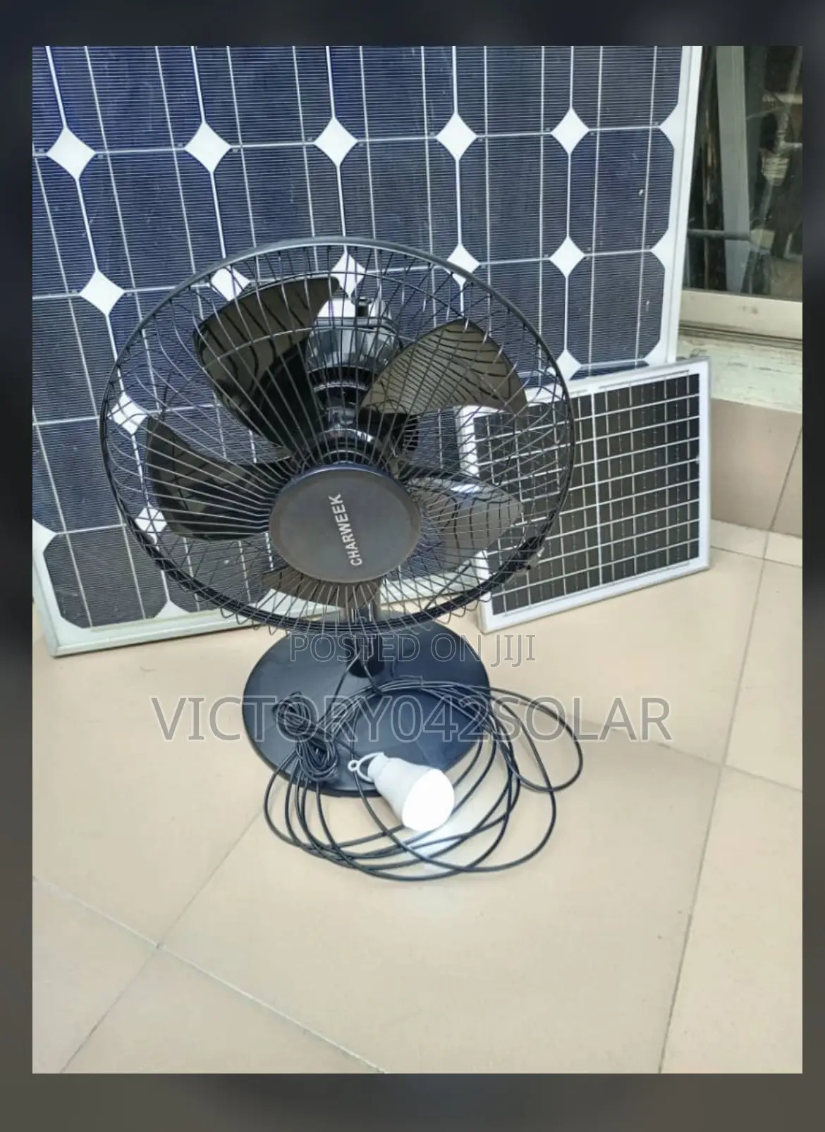 Solar Table Fan
