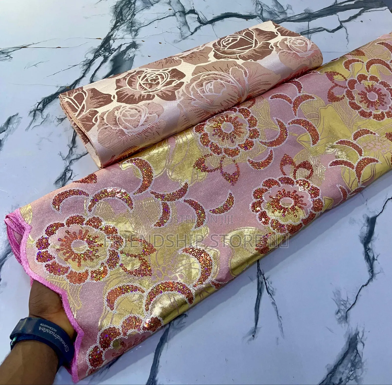 Brocade Lace Fabric (5 Yards)