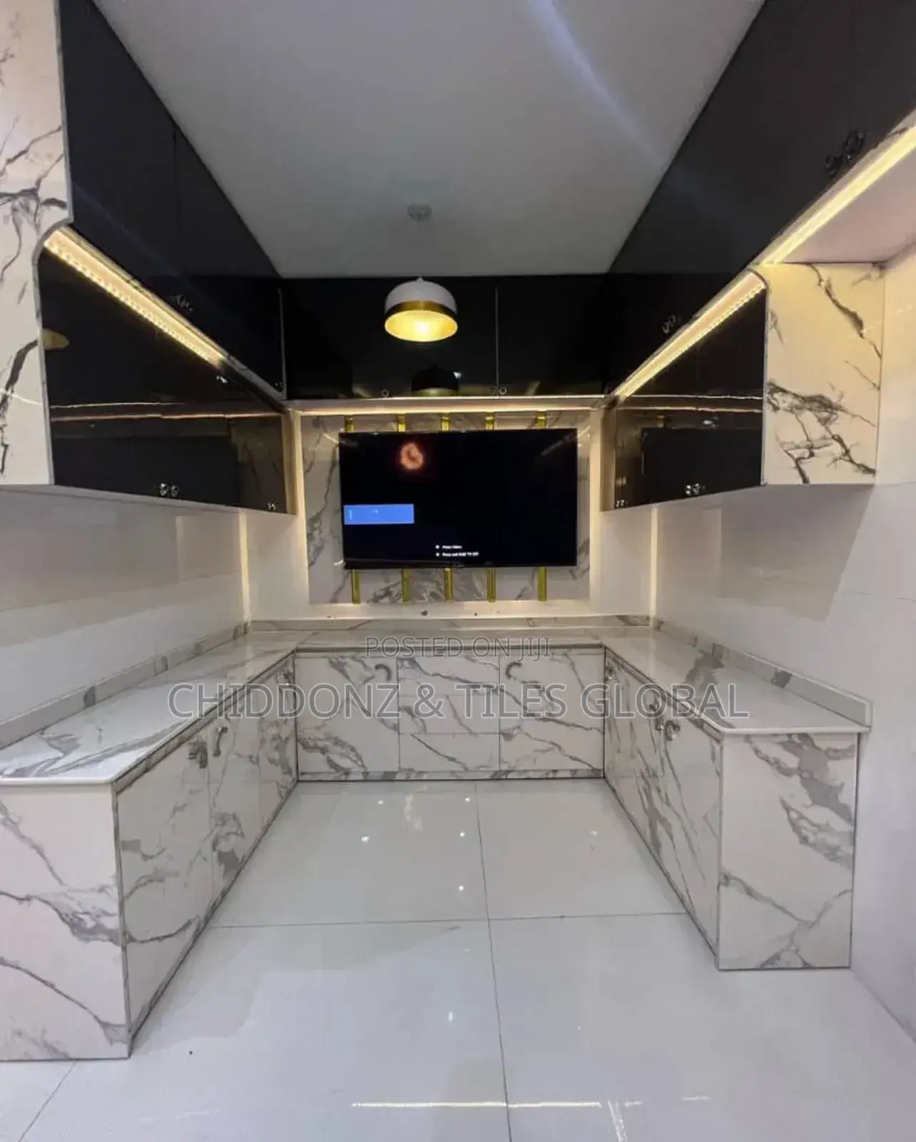 Marble On Cabinet