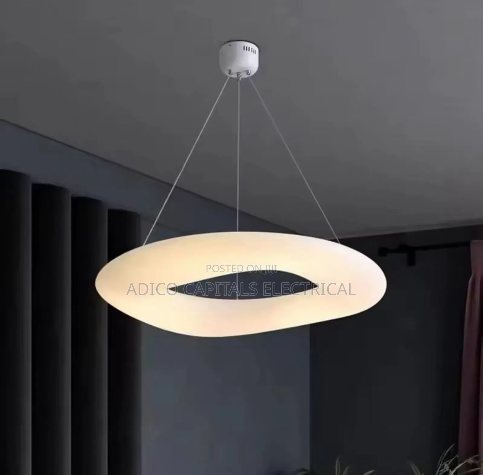 Doughnut Trichromatic Modern Chandelier