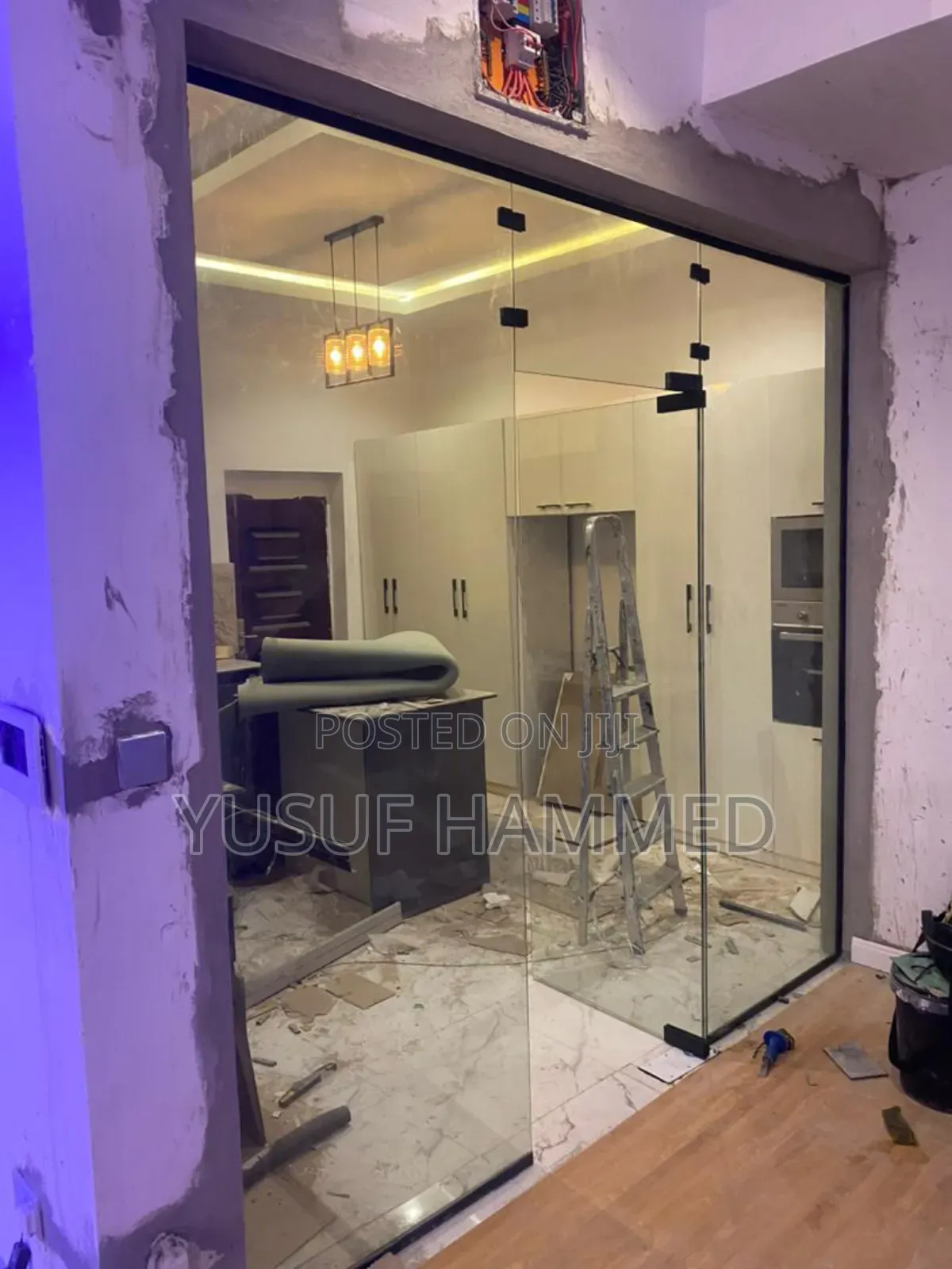Glass Kitchen Sliding Glass Door