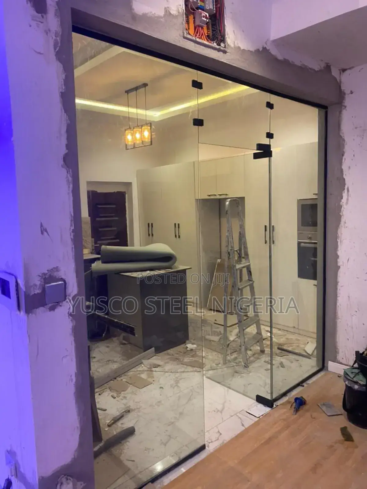 Glass Kitchen Sliding Glass Door