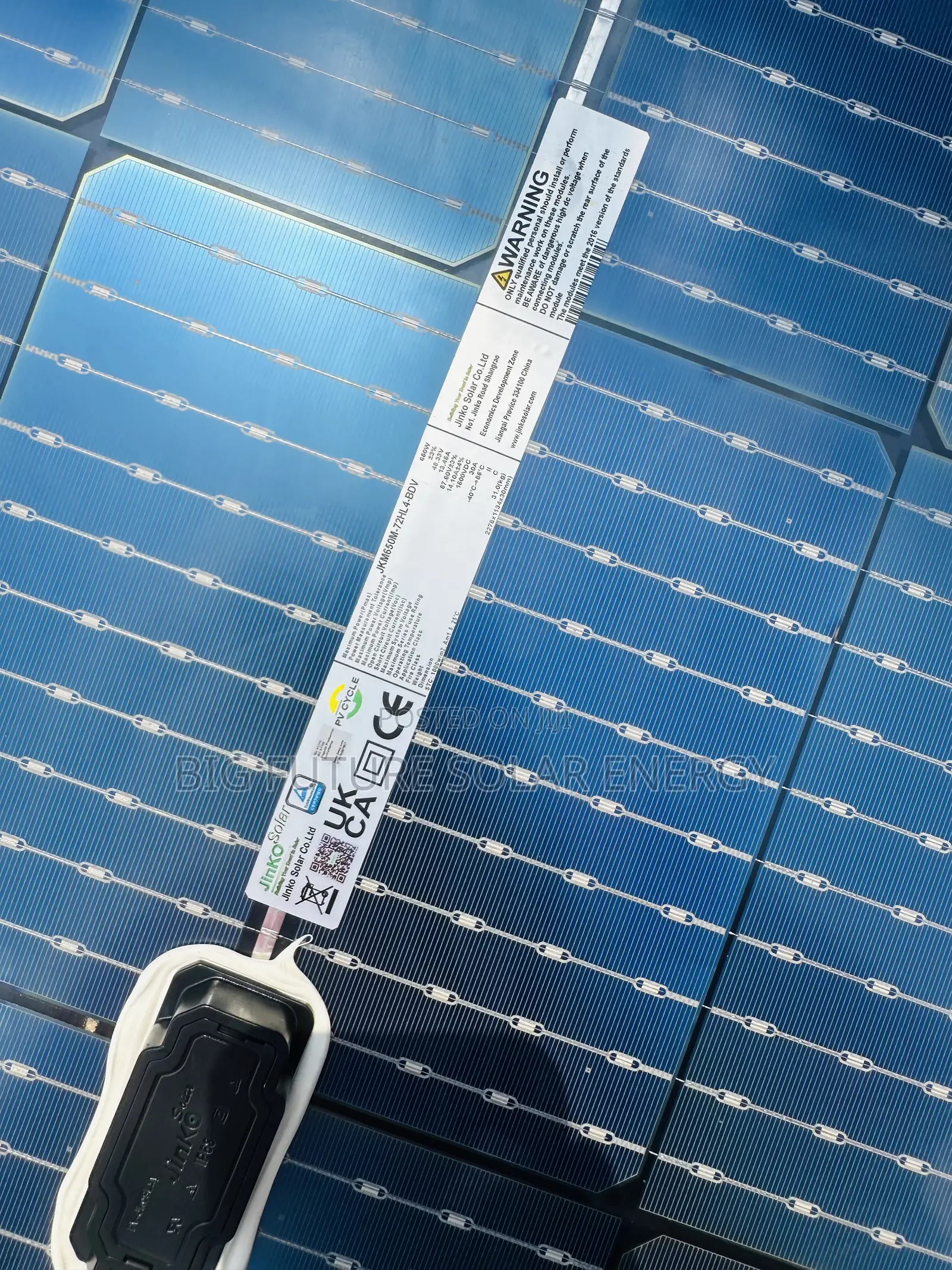650watts Jinko Solar Panel 144cells