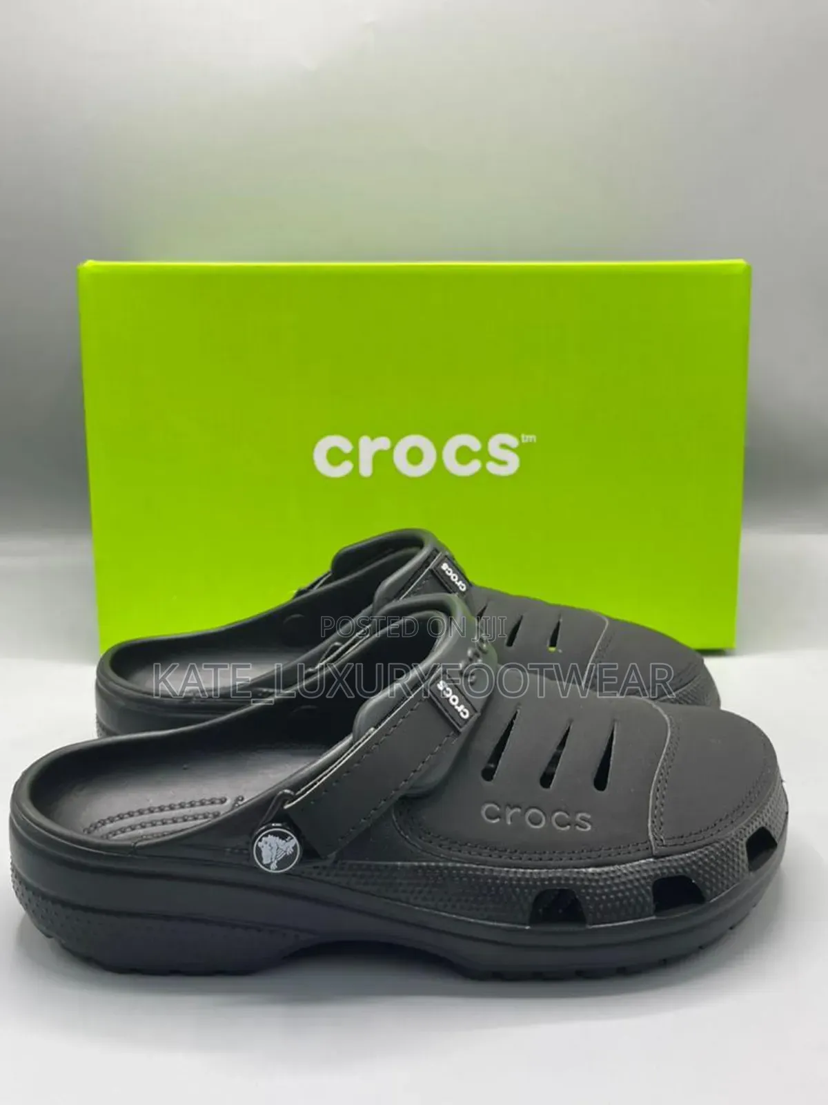 Yukon Leather Crocs Slippers