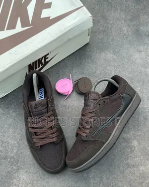 Original Quality Air Jordan Low Velvet Brown Sneakers