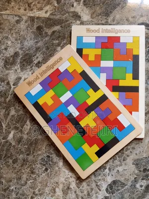 Wooden Tetris Game – Brain-Building Puzzle for Kids Adults 