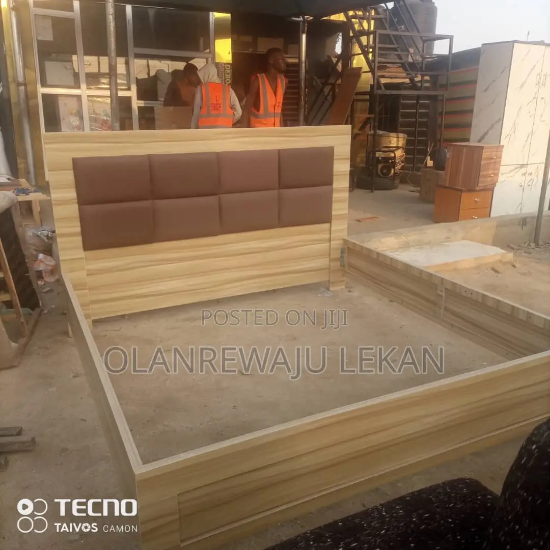 6ft by 6ft Bedframe With an Extra 1 Side-Drawer (Hdf Board)