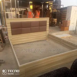 6ft by 6ft Bedframe With an Extra 1 Side-Drawer (Hdf Board)