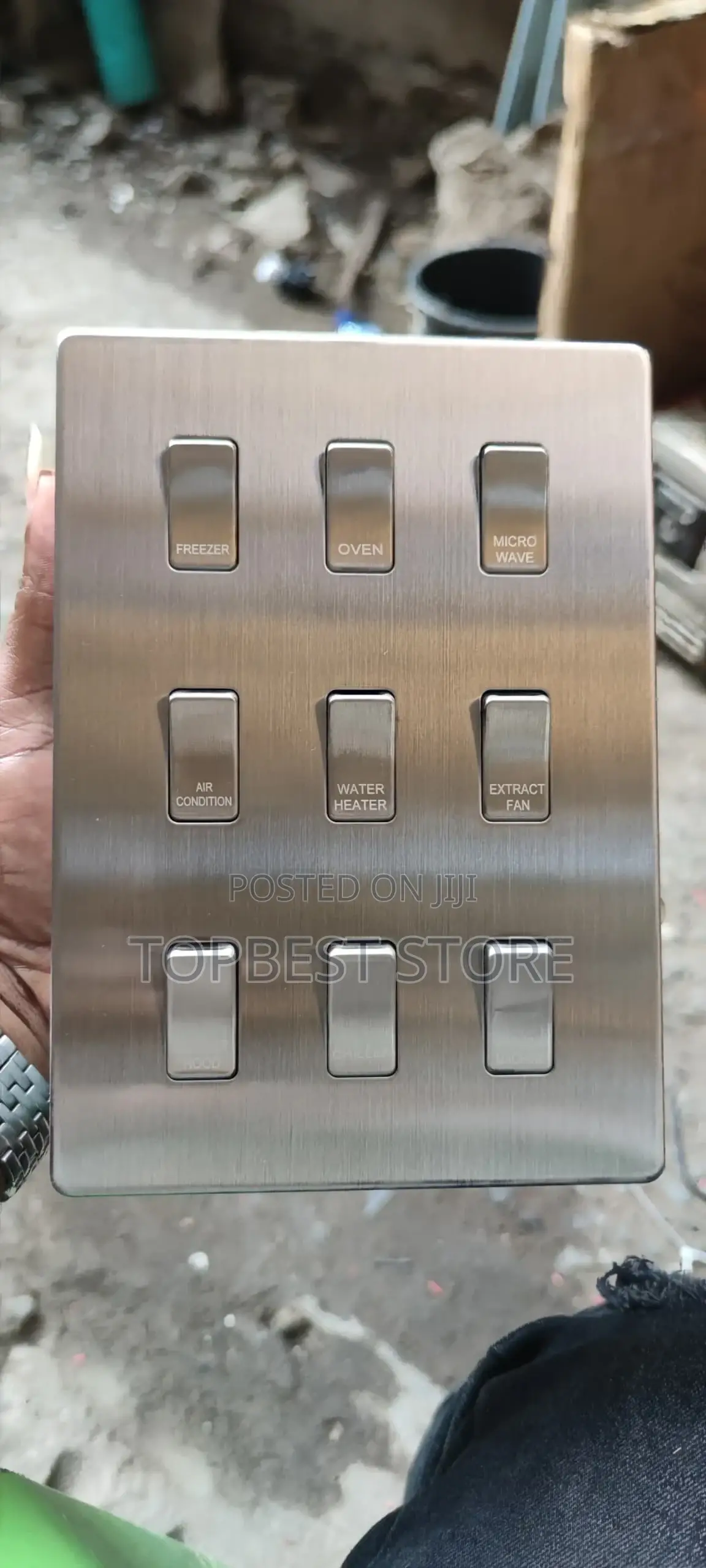 9gang Grids Switch Stainless Steel Customised Kitchen Grid Switch