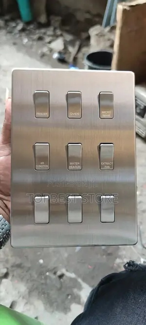 9gang Grids Switch Stainless Steel Customised Kitchen Grid Switch