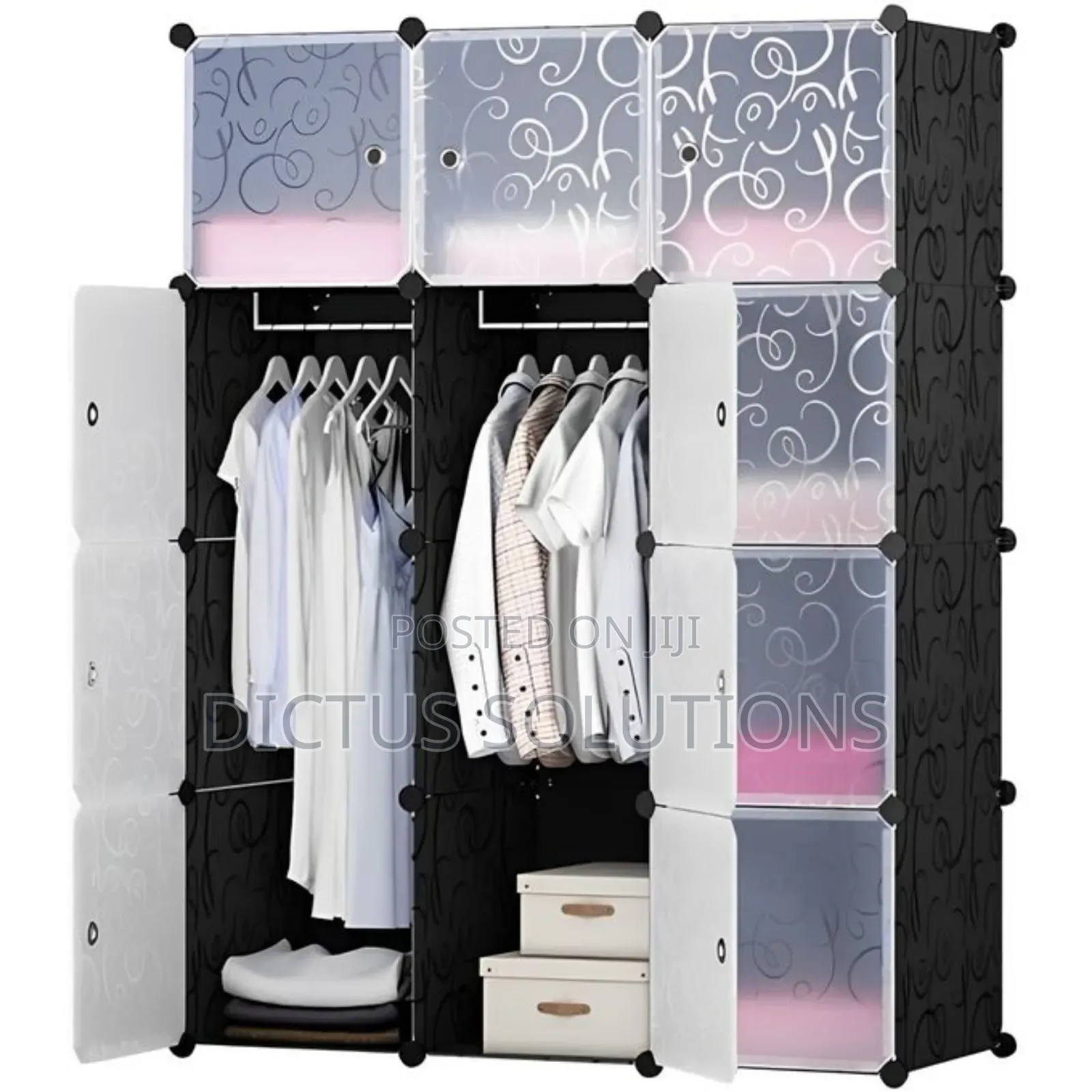 Wardrobe, Cabinet, Cloth and Shoe Rack