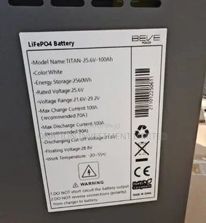 2.5kwh 25.6v Beve Lithium Battery