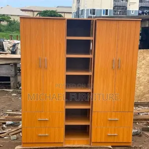 Orange Strong and Sturdy 5 by 6 Wardrobe