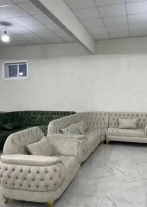 L-Shaped Custom Made Sofa With a Single Can Be Made in Colors