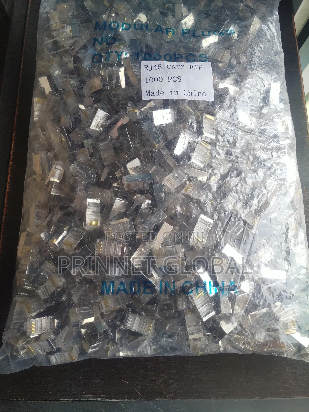 Shielded Cat6 Rj45 Pass-Through Connector FTP