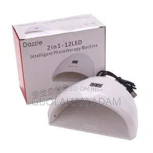 Mini Nail Lamp. 2 in 1 12led. White.