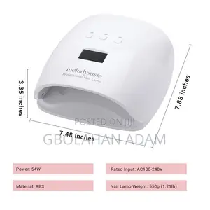 Mini Nail Lamp. 2 in 1 12led. White.