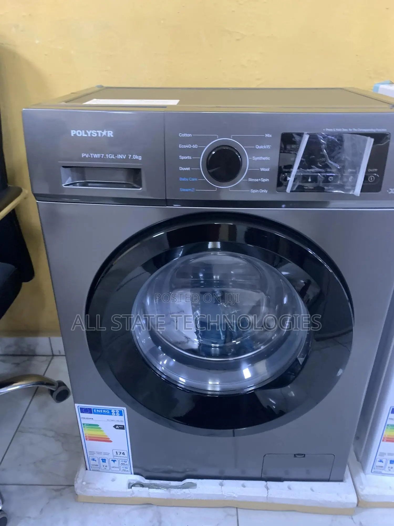 Polystar Front Load 6kg Washer – Model Pv-Twf7.Igl-Inw
