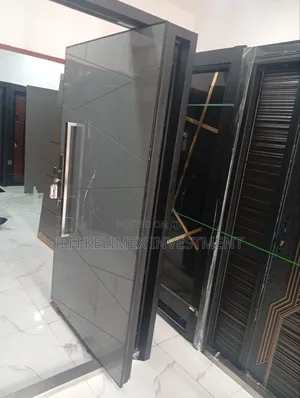 Single Front Pivot Security Door