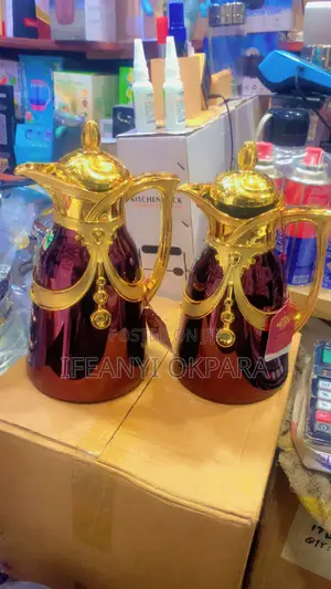 Luxury Coffee and Tea Pot With Pink Inner Glass 0.7 and 1.0 Litters