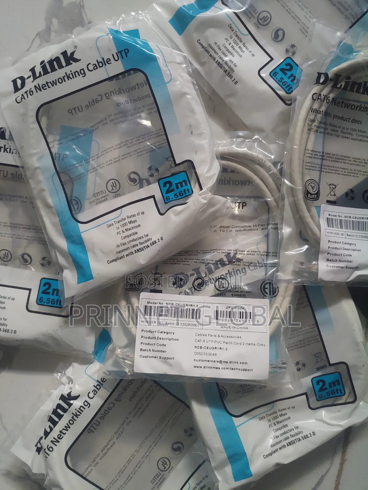D-Link Cat6 Patch Cord 2 Meters