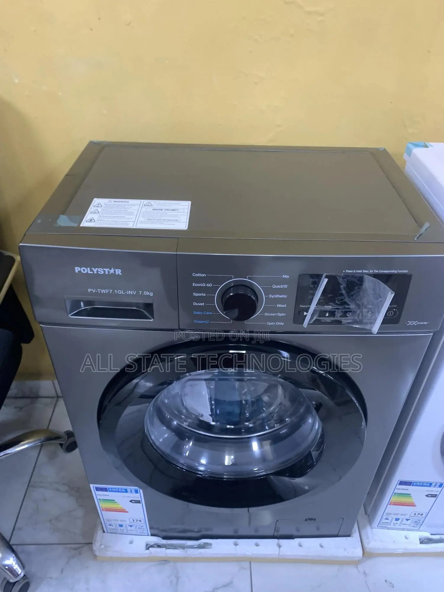 Efficient Polystar 6kg Front Loading Washing Machine
