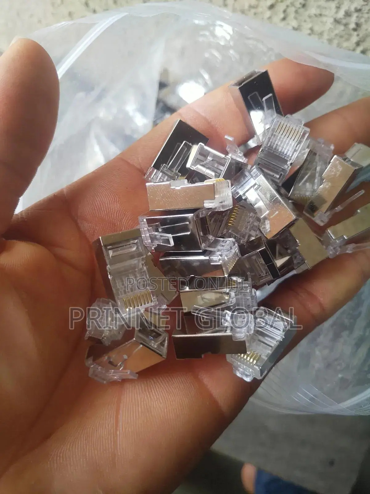 Shielded Cat6 Rj45 Pass-Through Connector FTP