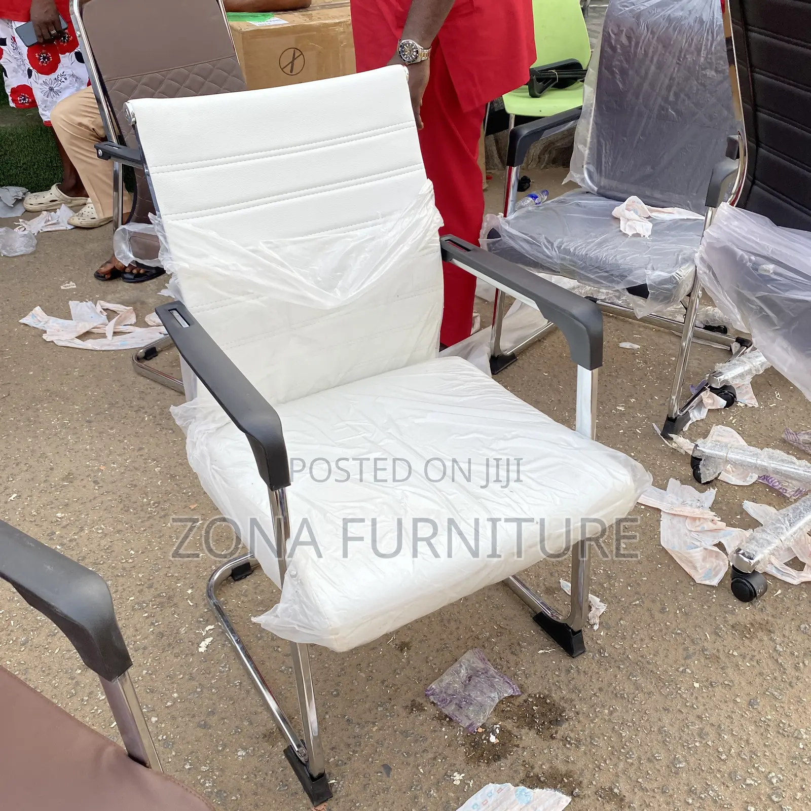 Office Visitors Chair White