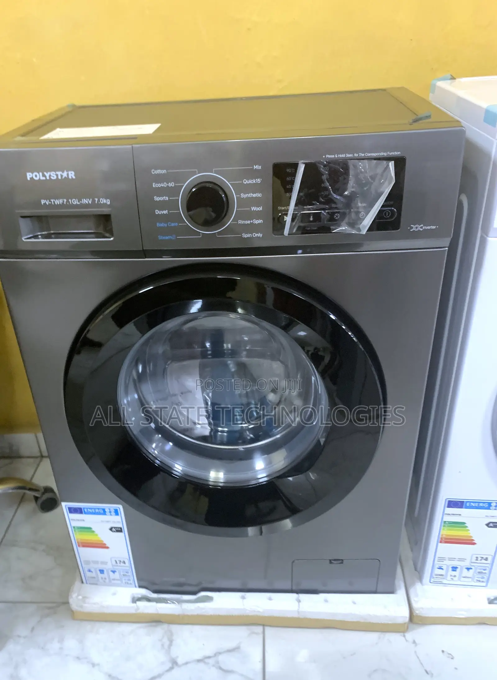 Polystar 6kg Front Loading Washer With Stainless Drum
