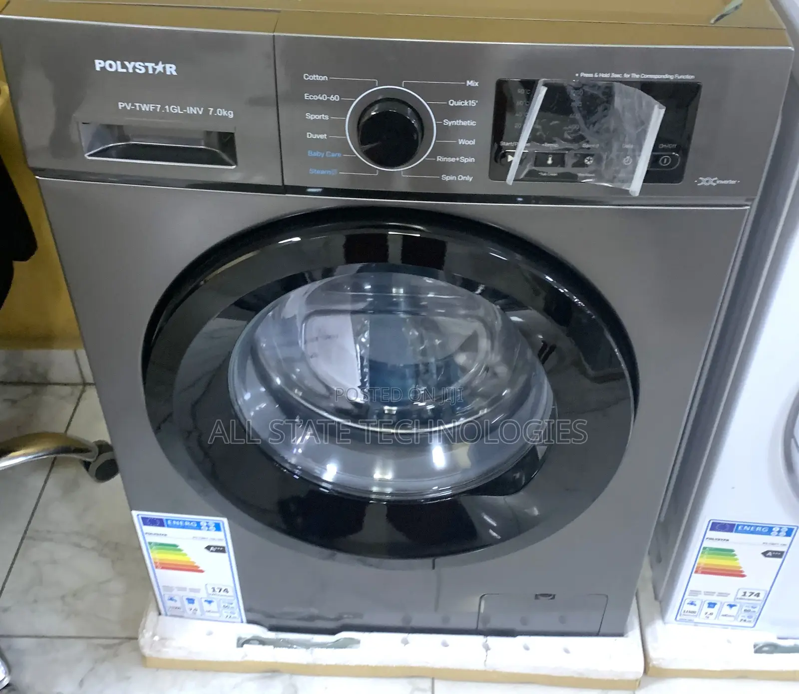 Polystar 6kg Efficient Front Load Washer for Homes