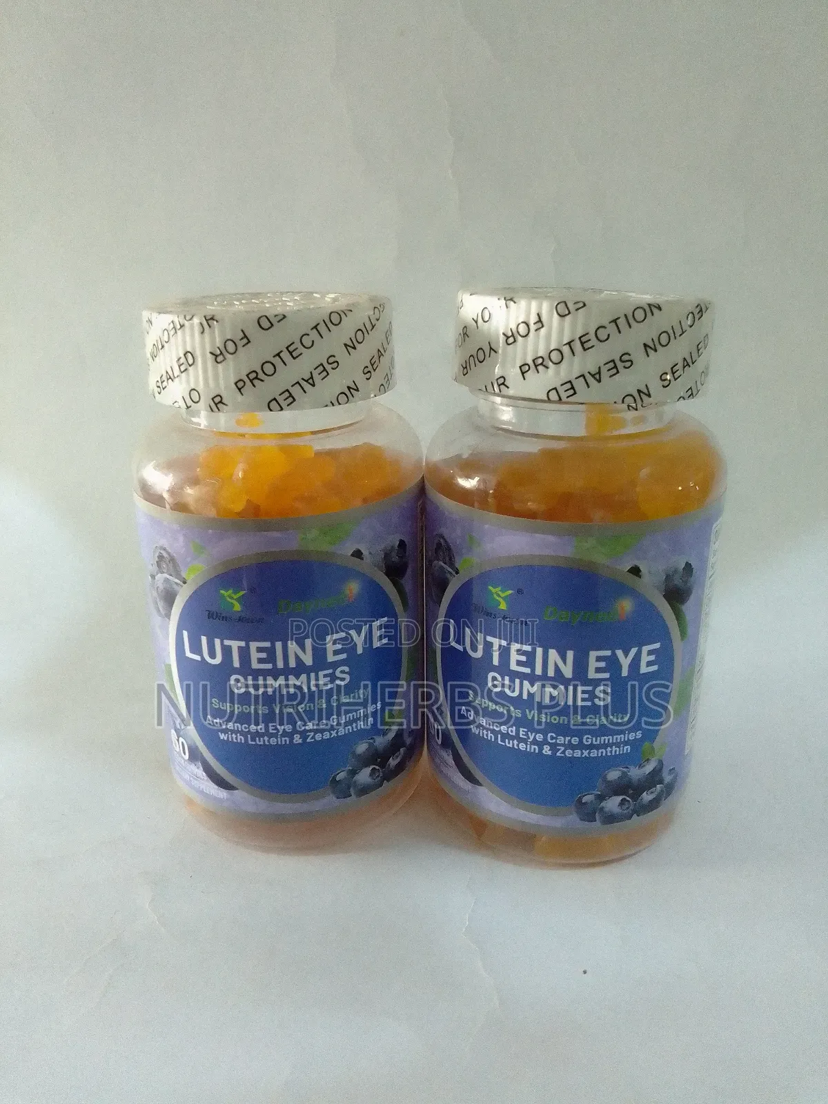 Wins Town Lutein Eye Gummies: For Vision Support (2 Bottles)