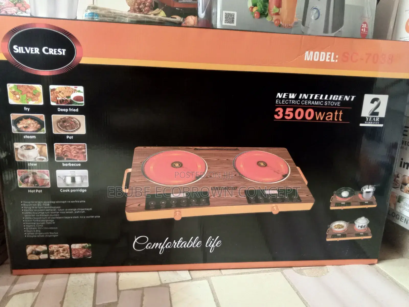 Silver Crest Best Quality Infrared Hot Plate 2face