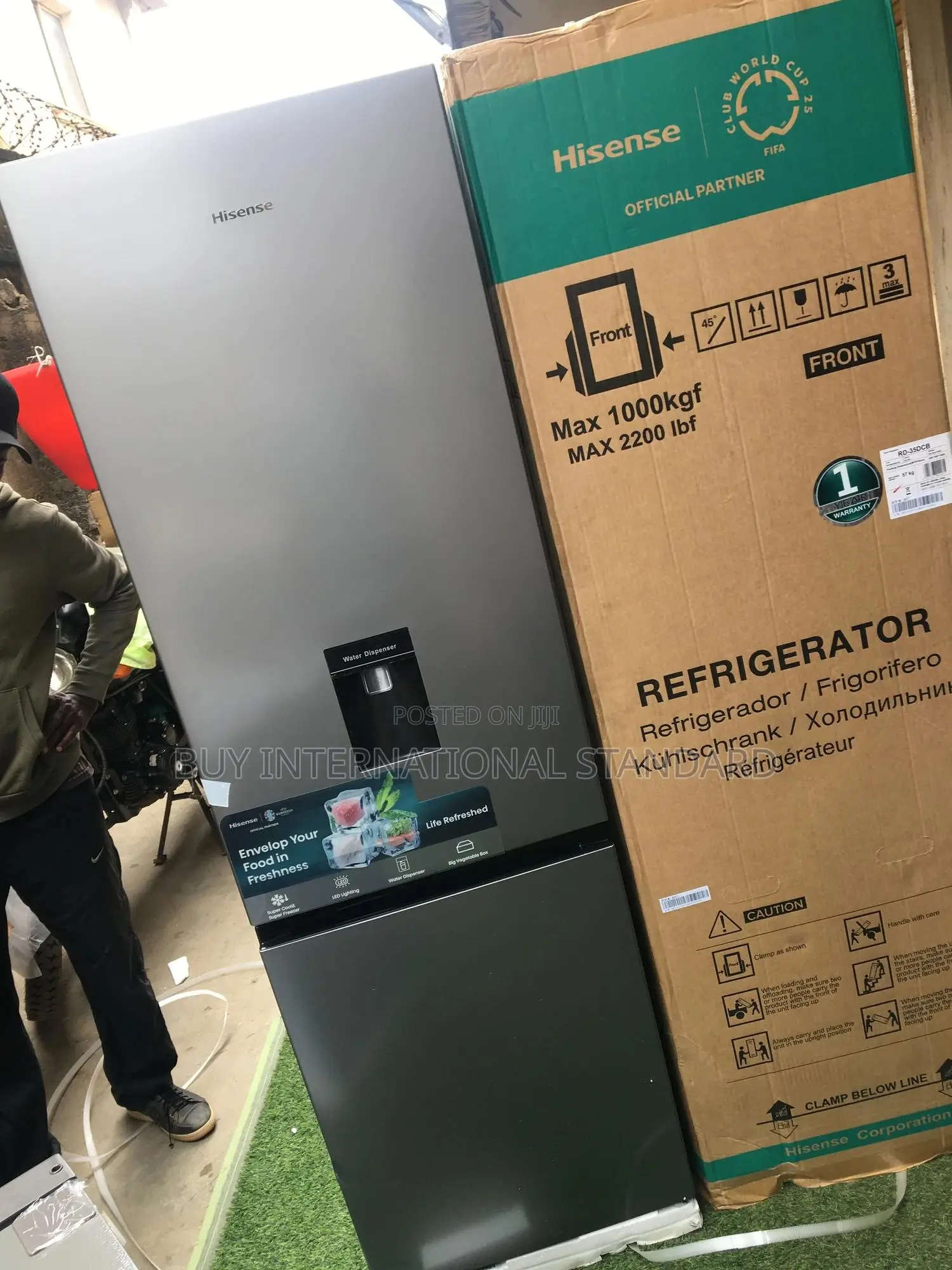 Hisense 264l Refrigerator With Large Freezer – New